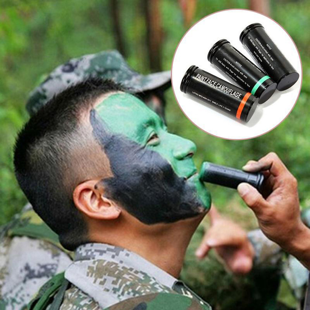 Camo Face Paint - Набор из 3 камуфляжных красок для