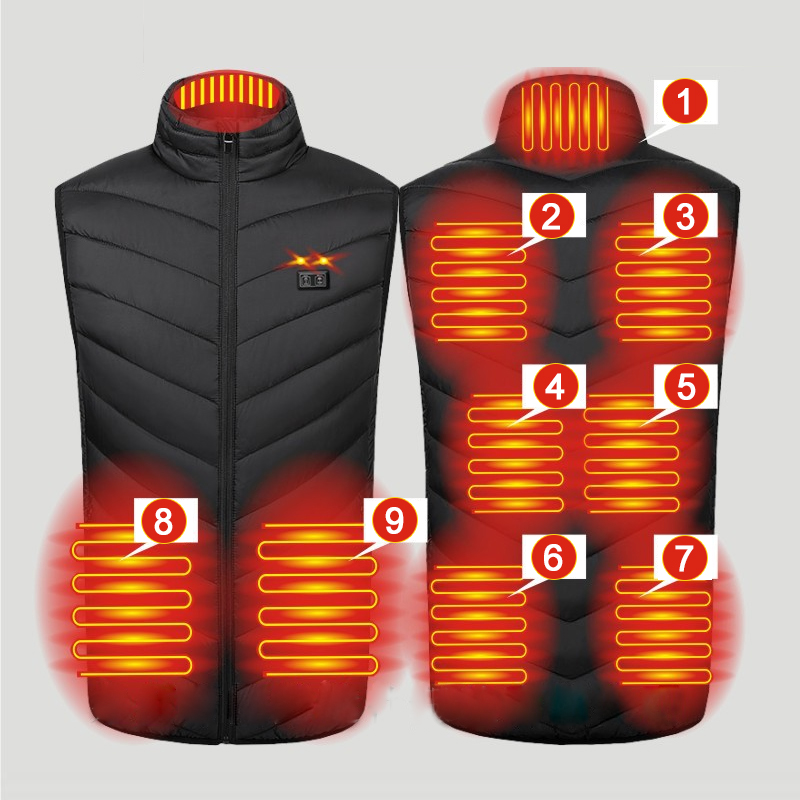 Зимний 9-зонный жилет с подогр – обзор и цена Outdoor Hunting Heater
