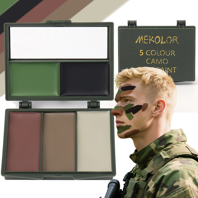 5-цветный набор красок для лиц – обзор и цена Camo Face Paint