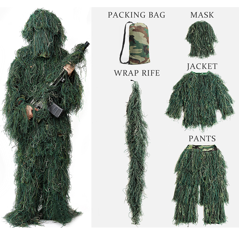 Костюм Ghillie для взрослых, 5 – обзор и цена Ghillie Suit Woodland