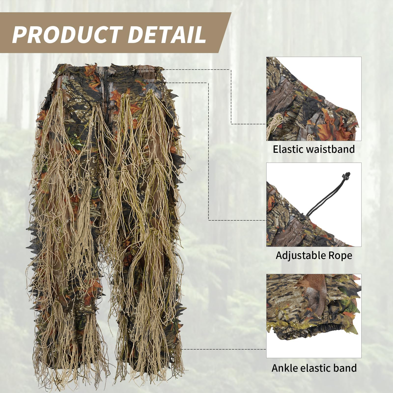 JOAXOR маскировочный костюм ге – обзор и цена Ghillie Suit Woodland
