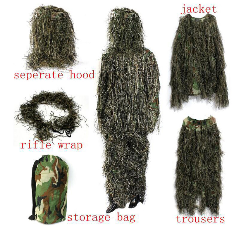 Тактический мужской костюм для – обзор и цена Ghillie Suit Woodland