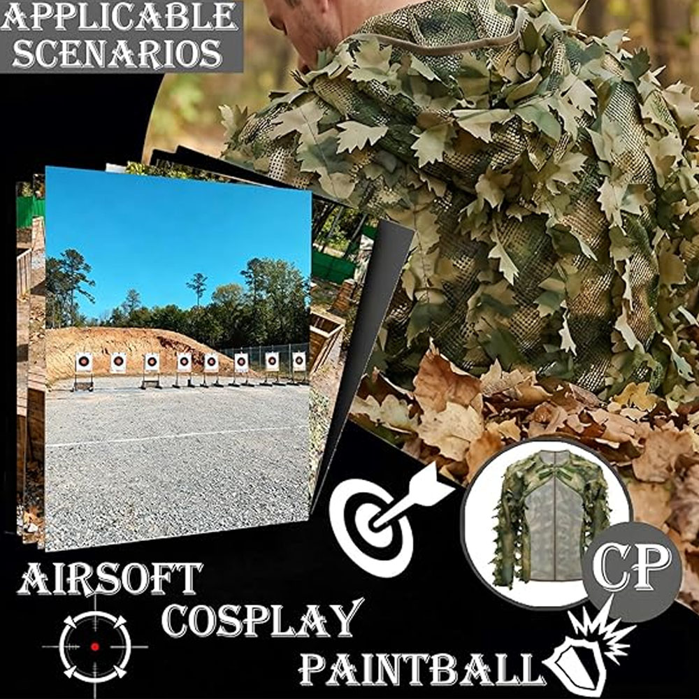 Камуфляжный костюм-накидка в с – обзор и цена Ghillie Suit Woodland