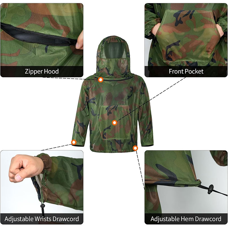 Лесной камуфляжный противомоск – обзор и цена Ghillie Suit Woodland