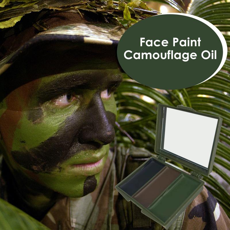 3-цветные армейские болельщики – обзор и цена Camo Face Paint